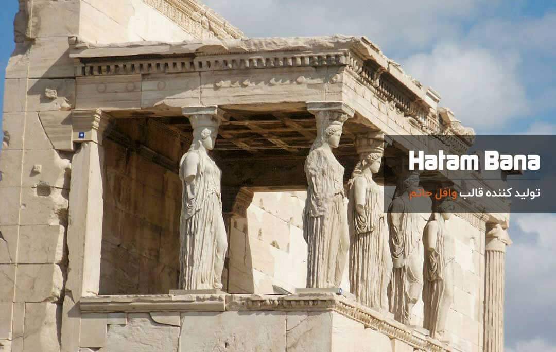 تصویر بنای تاریخی ایرانی با سقف وافل