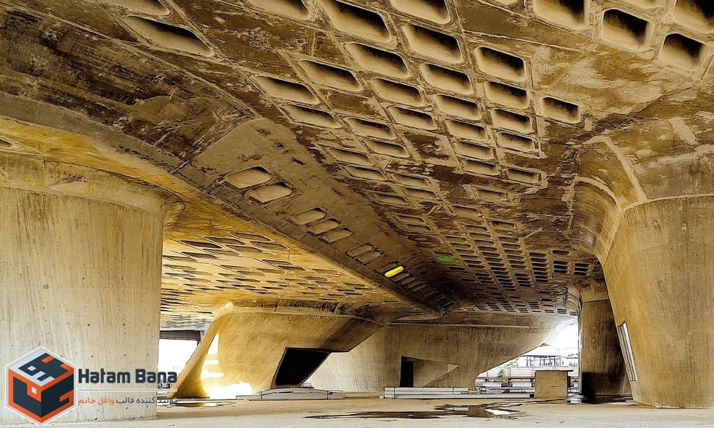 تصویری از سقف وافل خیلی قدیمی